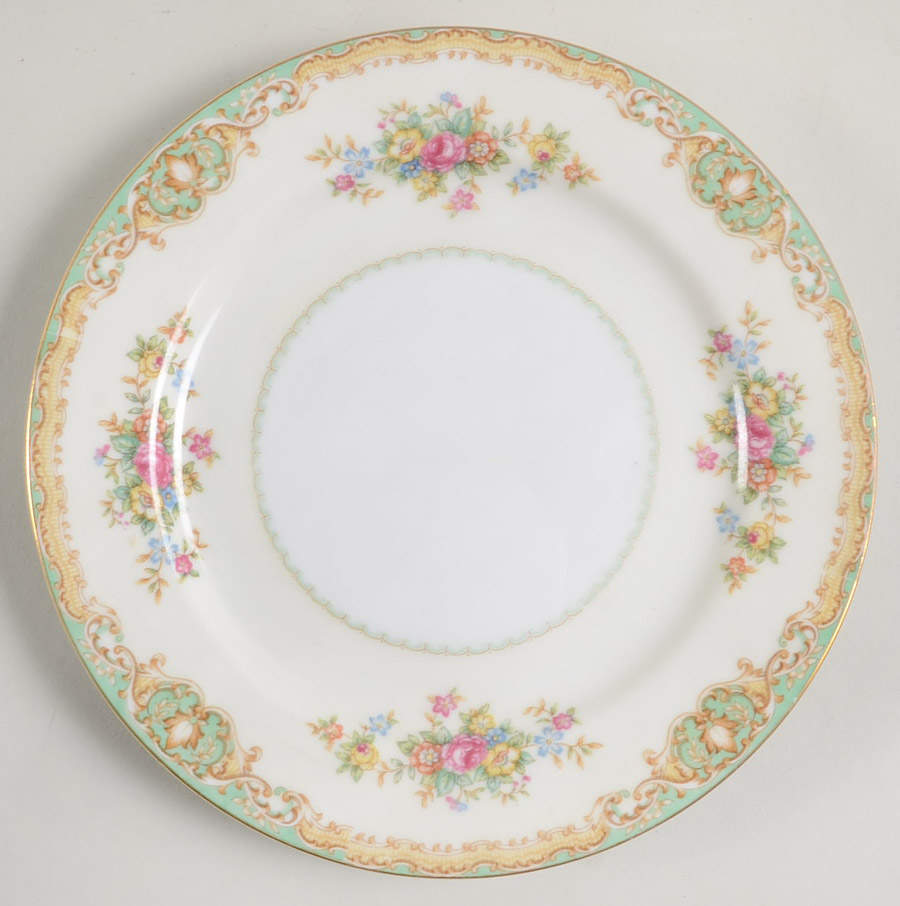 Green Traditional Salad Plate by Mikado-1
