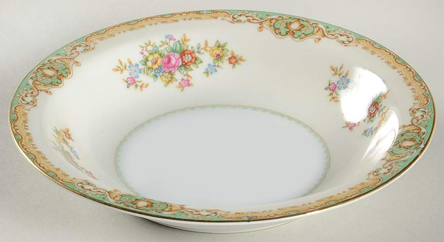 Green Traditional Rim Soup Bowl by Mikado-1