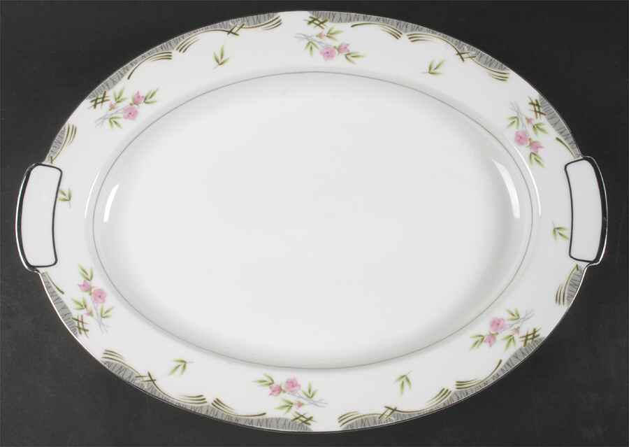 Hampton 16" Oval Serving Platter by Mikado-1