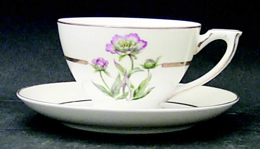 Harmony Footed Cup & Saucer Set by Mikado-1