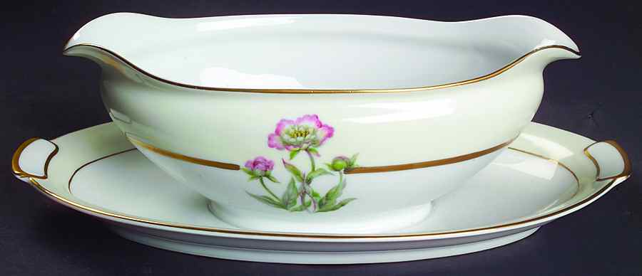 Harmony Gravy Boat with Attached Underplate by Mikado-1