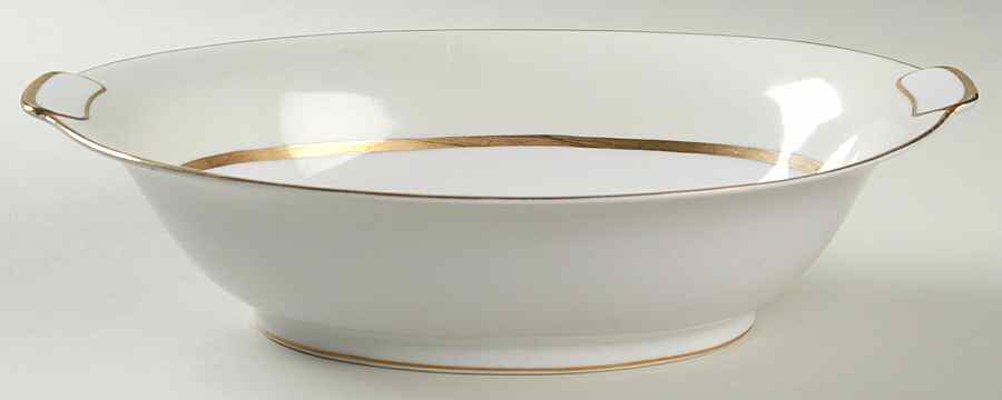 Harmony 10" Oval Vegetable Bowl by Mikado-1