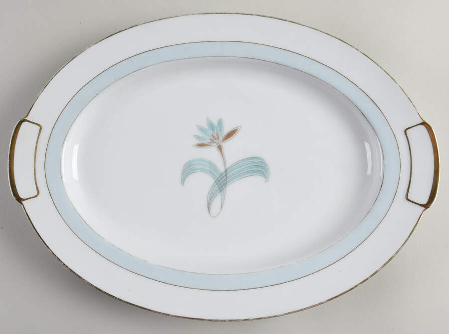 Ingrid 14" Oval Serving Platter by Mikado-1
