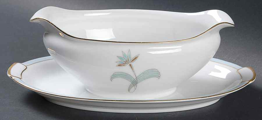 Ingrid Gravy Boat with Attached Underplate by Mikado-1