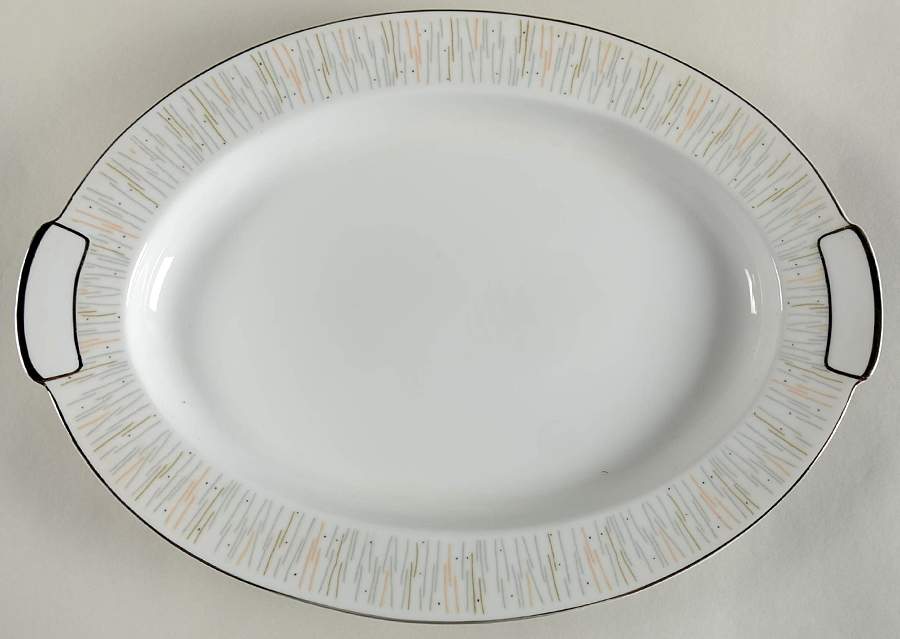Jack Straws 16" Oval Serving Platter by Mikado-1