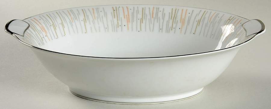 Jack Straws 10" Oval Vegetable Bowl by Mikado-1