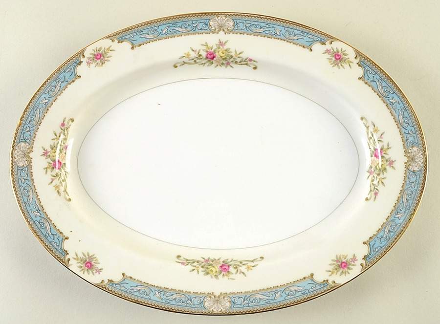 Lyric 12" Oval Serving Platter by Mikado-1