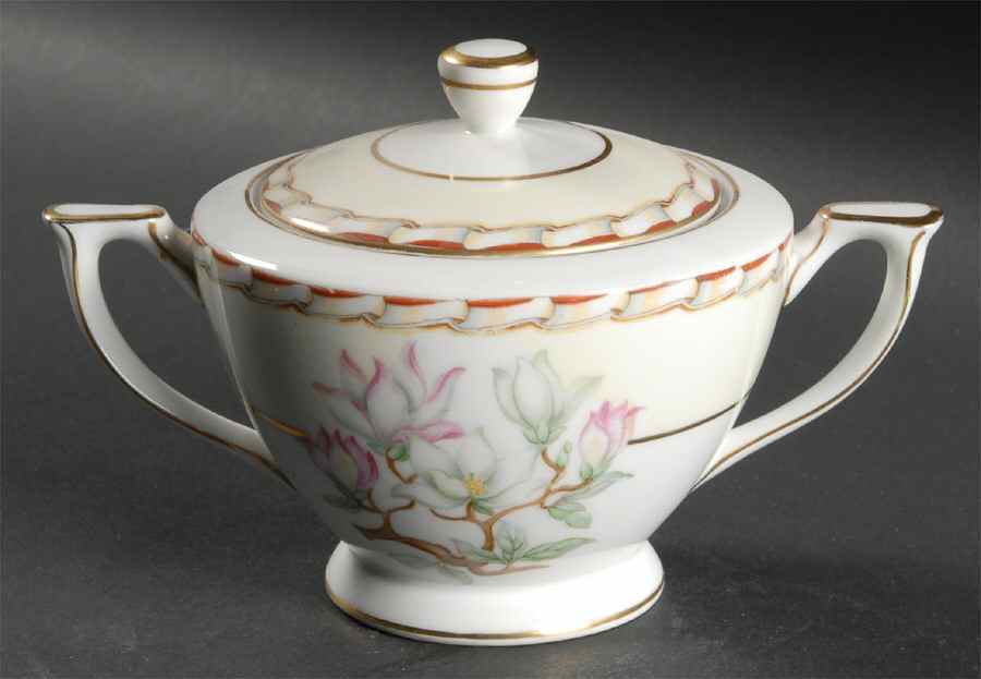 Magnolia Sugar Bowl & Lid by Mikado-1