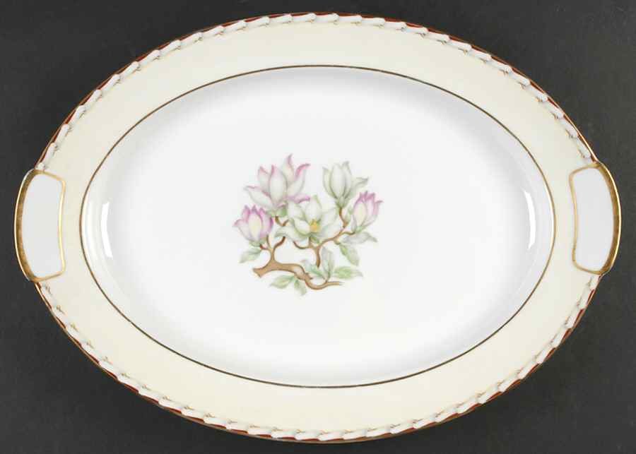 Magnolia 17" Oval Serving Platter by Mikado-1