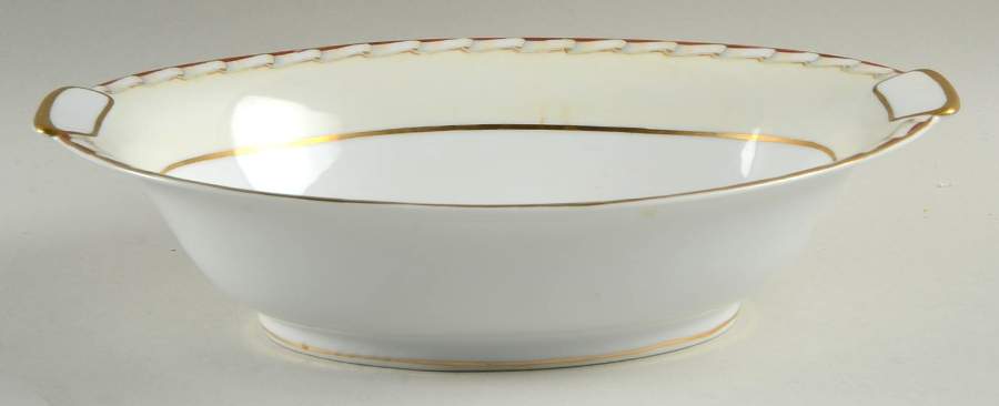 Magnolia 10" Oval Vegetable Bowl by Mikado-1