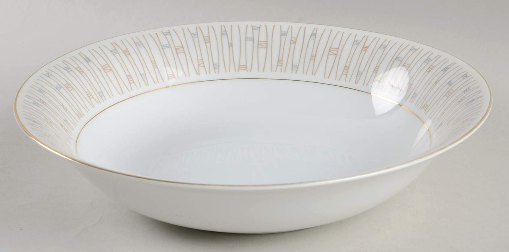 Malay Gold & Gray 9" Round Vegetable Bowl by Mikado-1