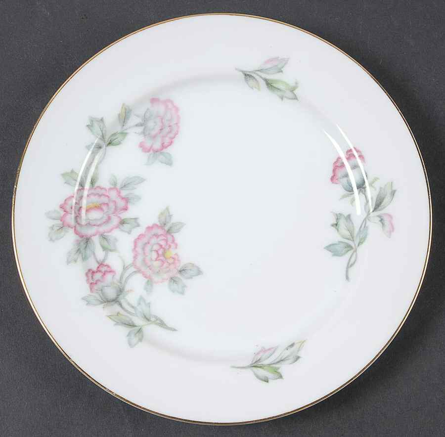 Malay Pink Bread & Butter Plate by Mikado-1
