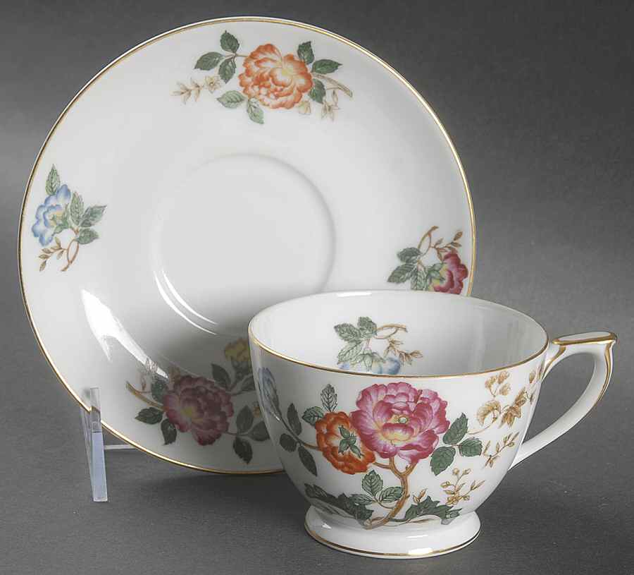 Mandalay Footed Cup & Saucer Set by Mikado-1