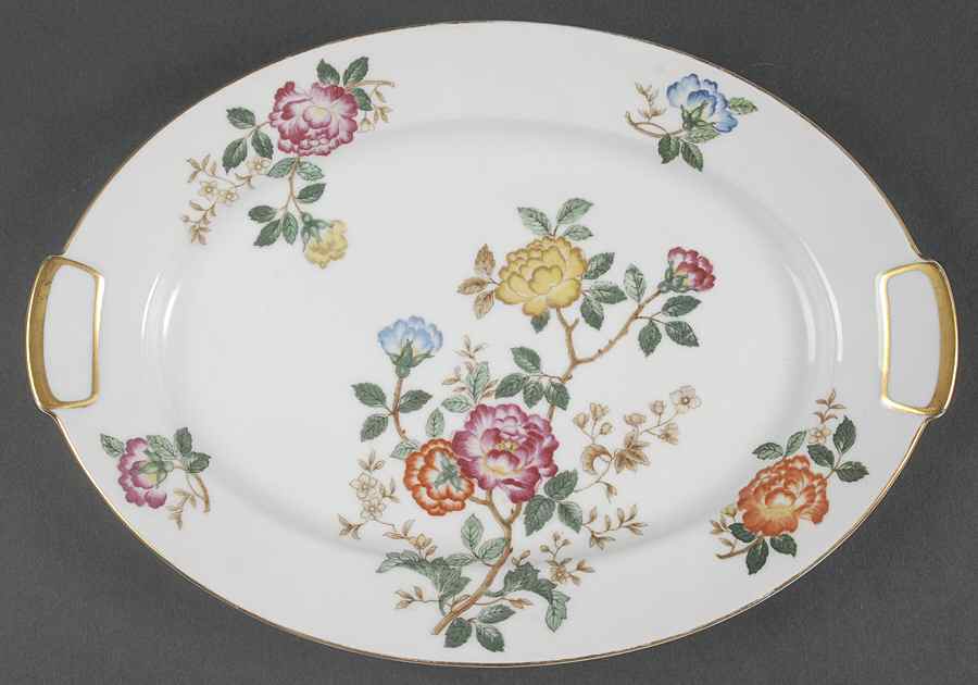 Mandalay 12" Oval Serving Platter by Mikado-1