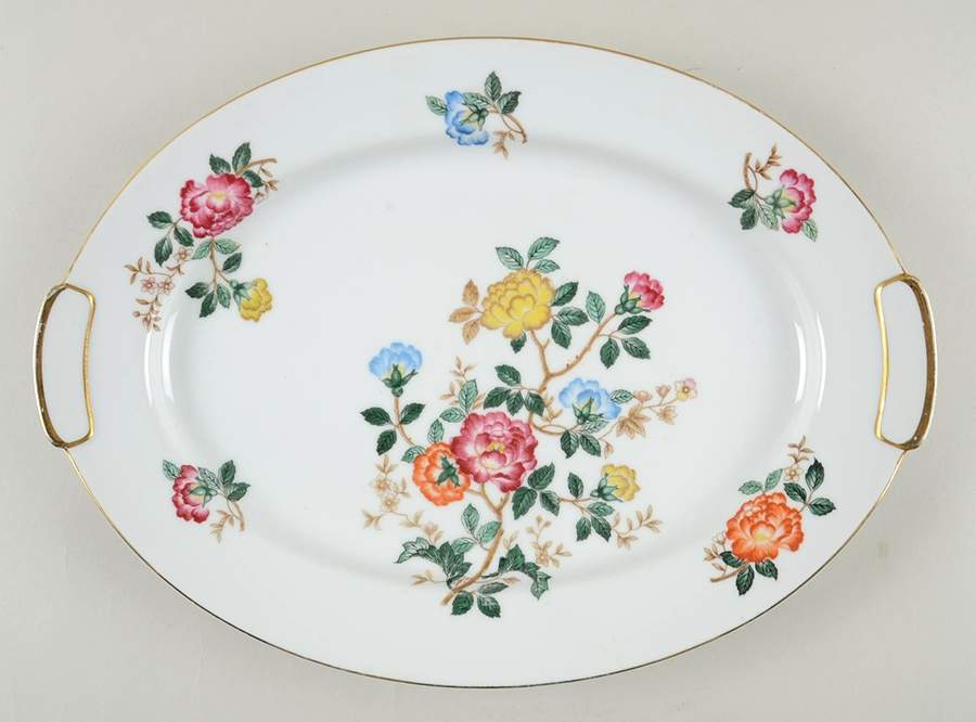 Mandalay 14" Oval Serving Platter by Mikado-1