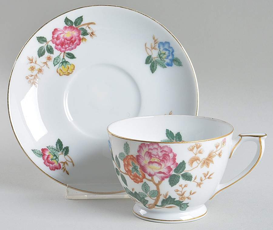 Mandalay Footed Cup & Saucer Set by Mikado-1