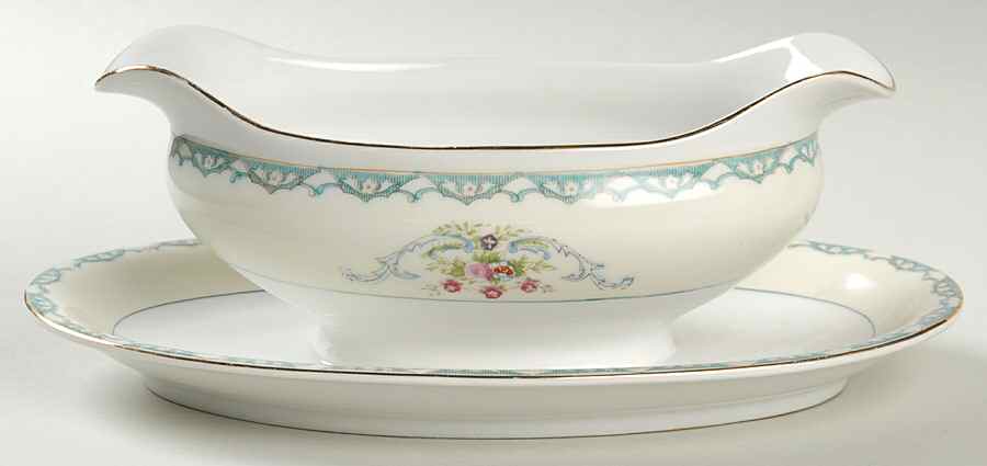 MIO1 Gravy Boat with Attached Underplate by Mikado-1