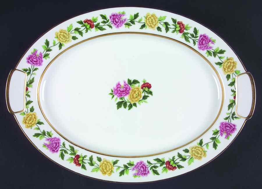 Patio 14" Oval Serving Platter by Mikado-1