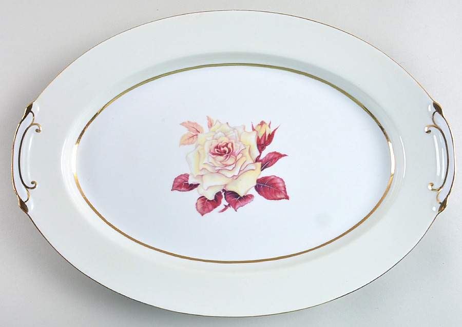 Prima Donna 16" Oval Serving Platter by Mikado-1