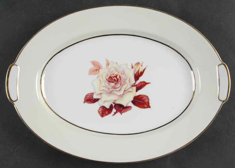 Prima Donna 12" Oval Serving Platter by Mikado-1
