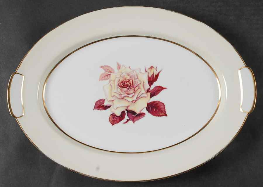 Prima Donna 14" Oval Serving Platter by Mikado-1