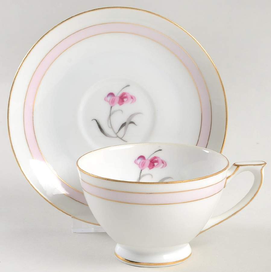 Sabrina Footed Cup & Saucer Set by Mikado-1