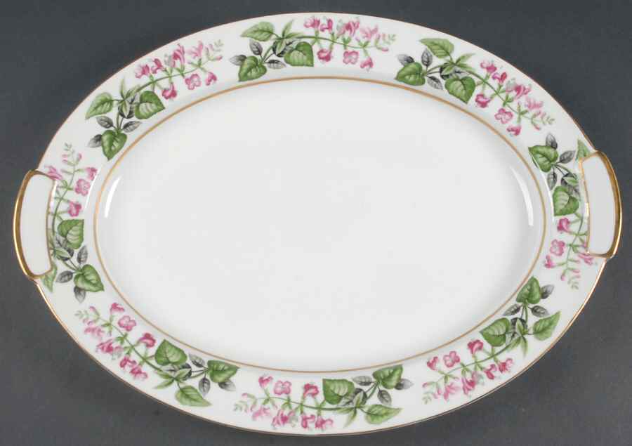 Sylvia 17" Oval Serving Platter by Mikado-1