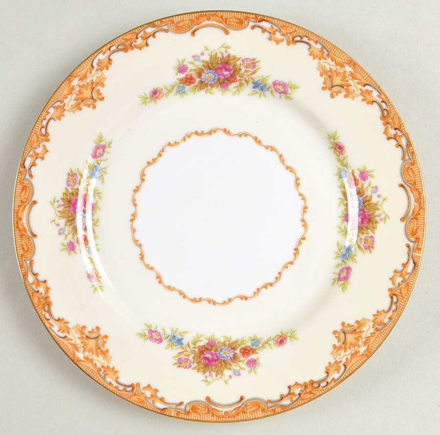 Tan Traditional Salad Plate by Mikado-1
