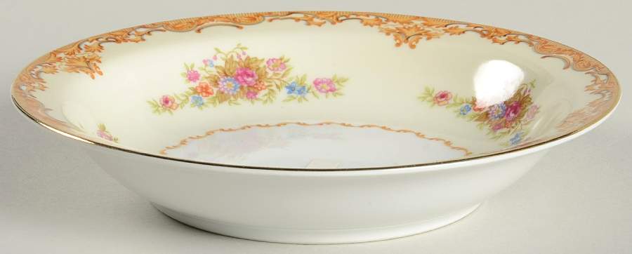 Tan Traditional Rim Soup Bowl by Mikado-1
