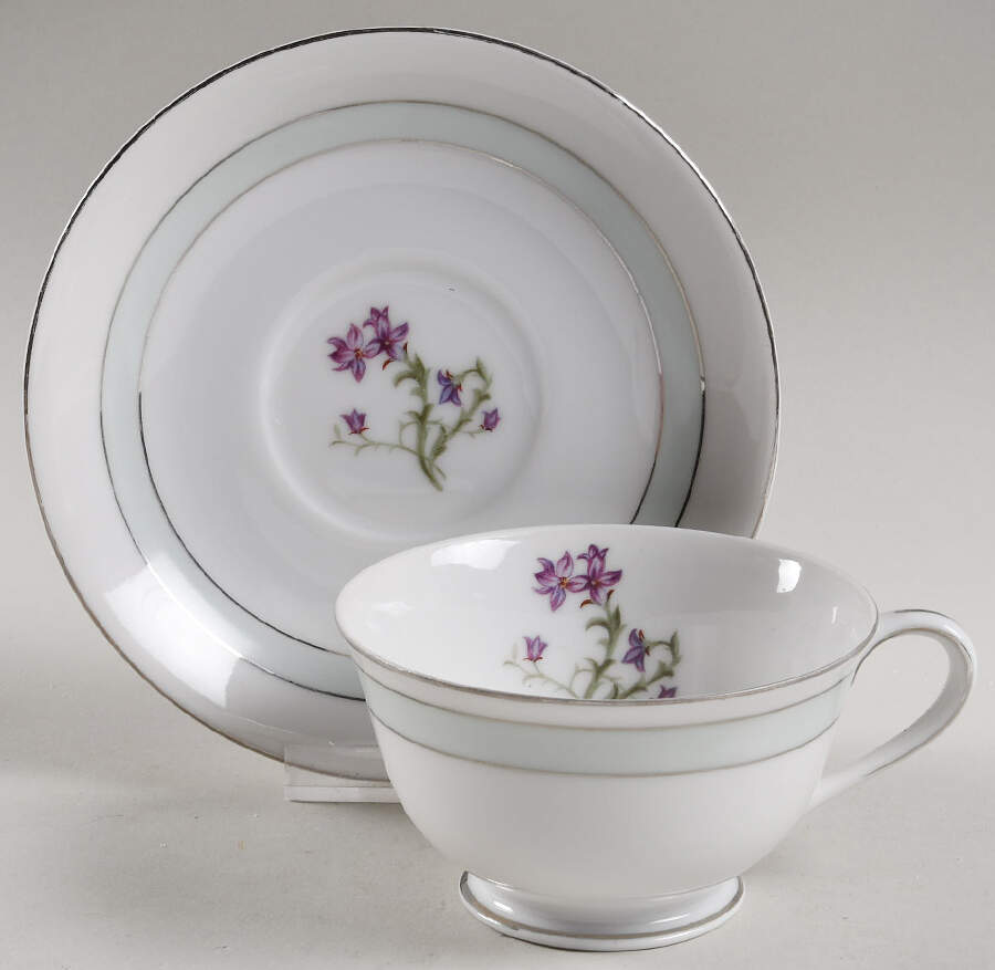 Tina Footed Cup & Saucer Set by Mikado-1