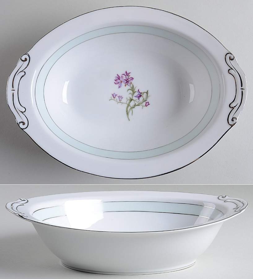 Tina 10" Oval Vegetable Bowl by Mikado-1