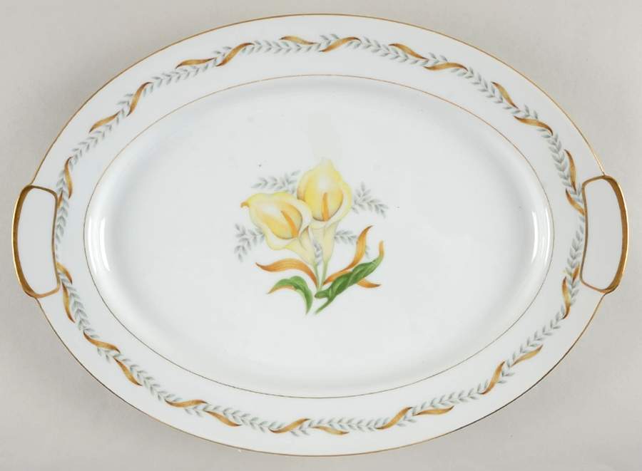 Valdivia 14" Oval Serving Platter by Mikado-1