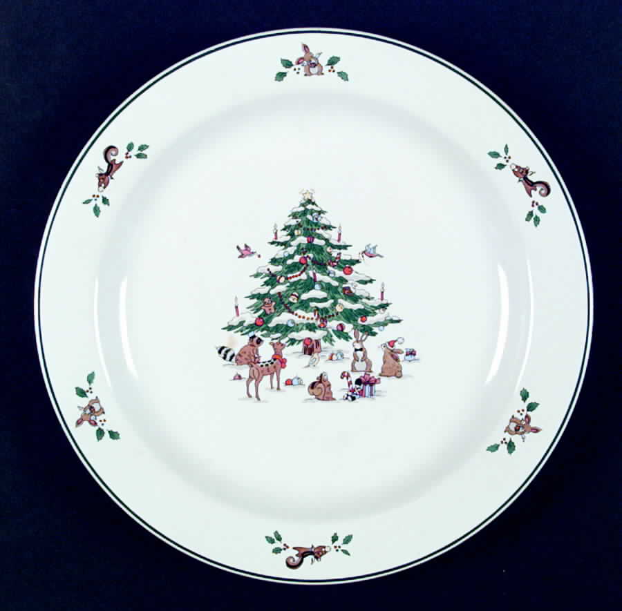 Woodland Christmas (Not Embossed) Dinner Plate by Ming Pao-1