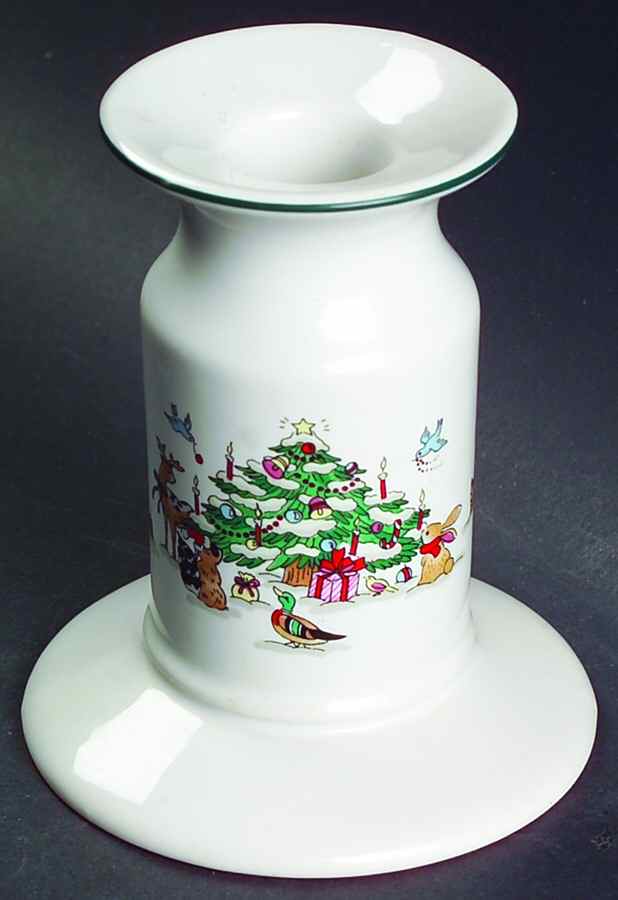 Woodland Christmas (Not Embossed) Small Candlestick by Ming Pao-1