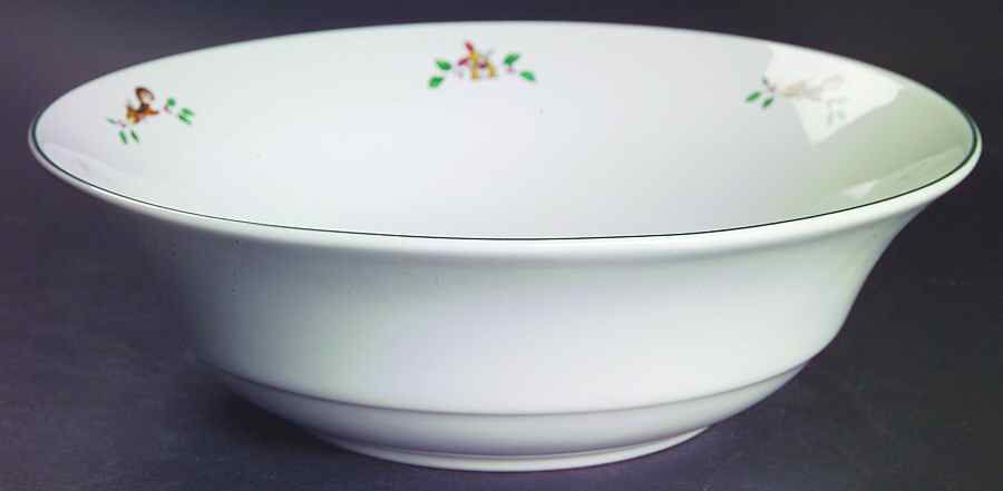 Woodland Christmas (Not Embossed) 8" Round Vegetable Bowl by Ming Pao-1