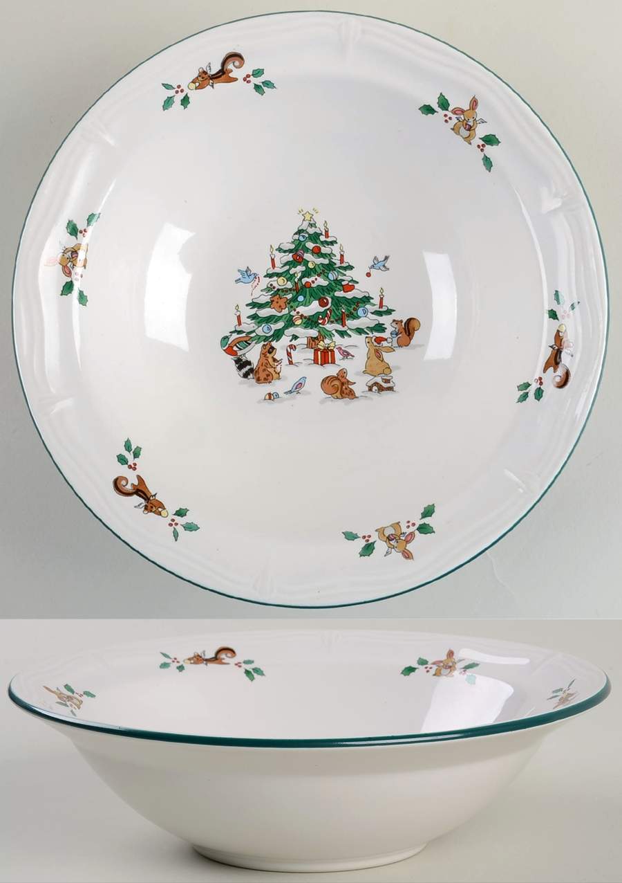 Woodland Christmas (Not Embossed) Rim Cereal Bowl by Ming Pao-1