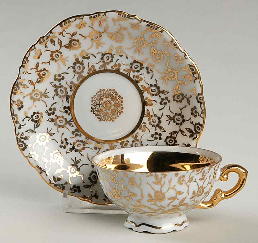 2514 Footed Cup & Saucer Set by Mitterteich-1