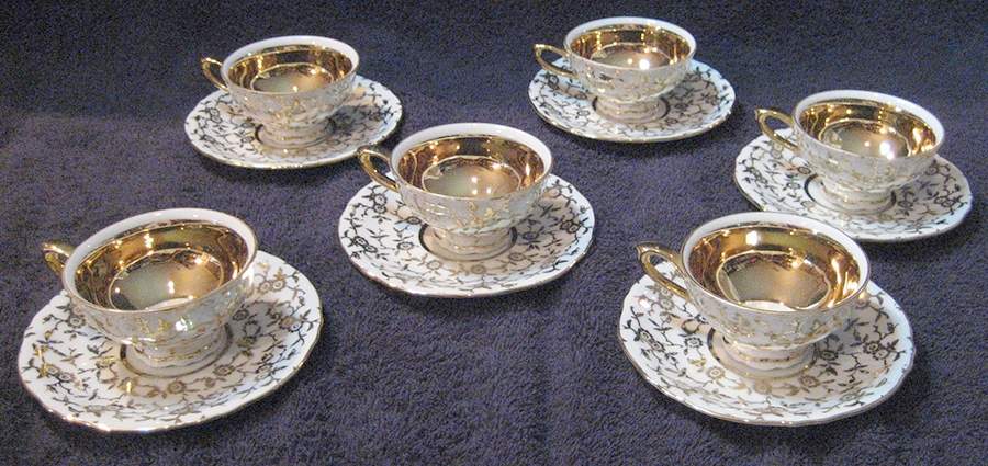2514 Footed Cup & Saucer Set by Mitterteich-1