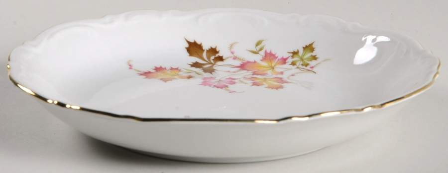 Autumn Leaves Coupe Soup Bowl by Mitterteich-1