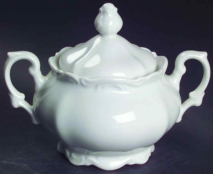 Baroque Sugar Bowl & Lid by Mitterteich-1
