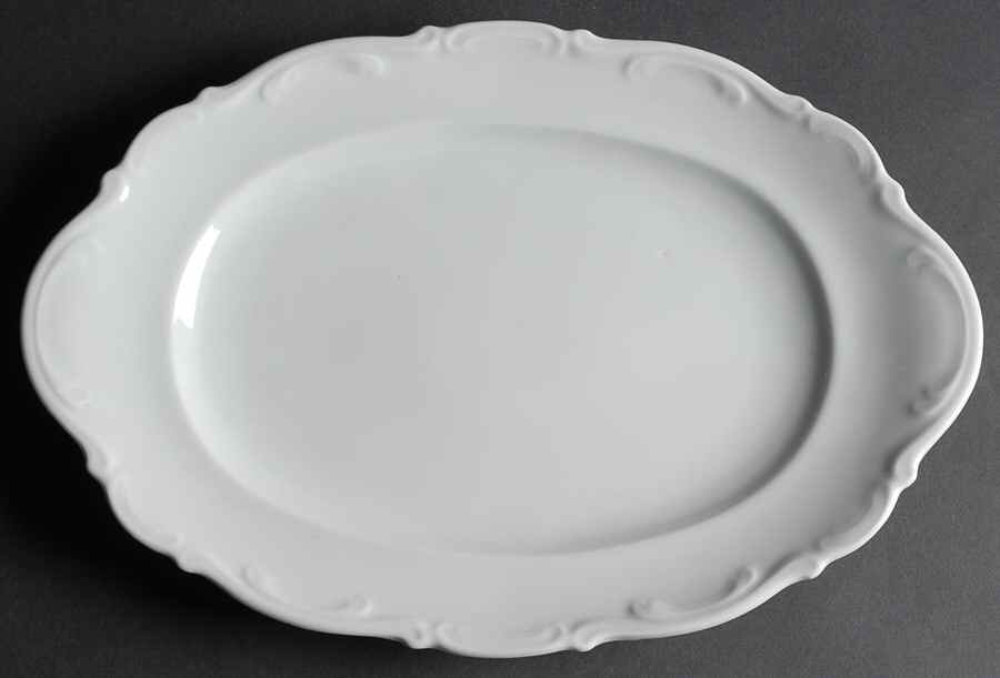 Baroque 14" Oval Serving Platter by Mitterteich-1