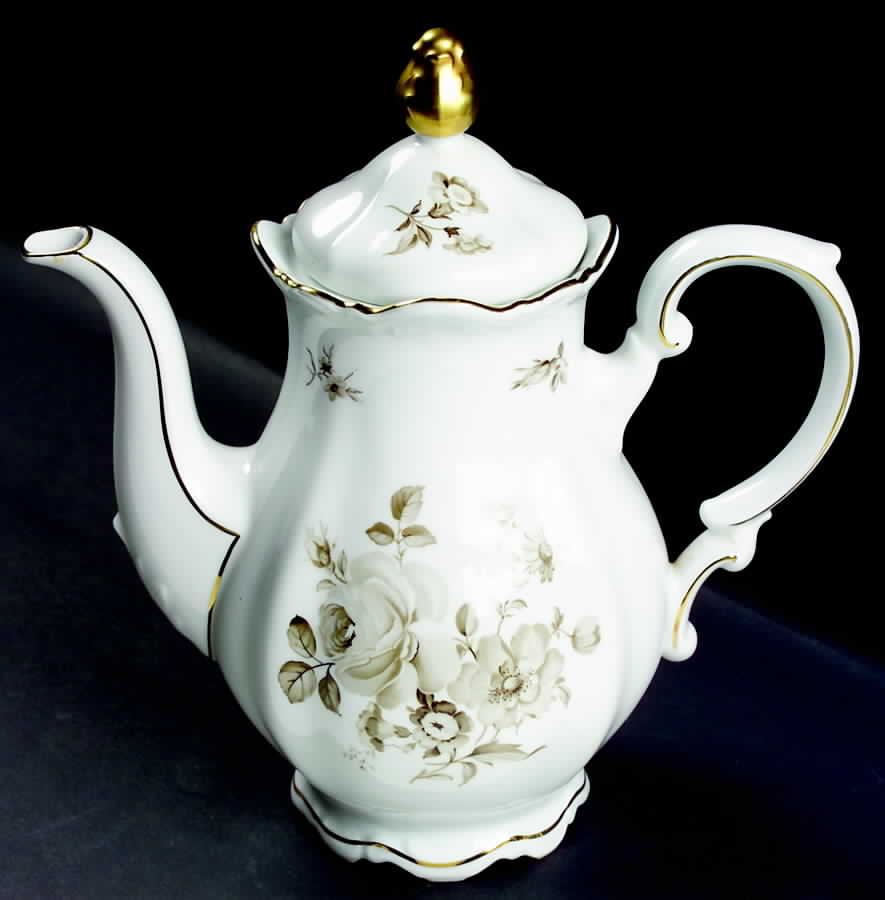 Charming Barbara Coffee Pot & Lid by Mitterteich-1