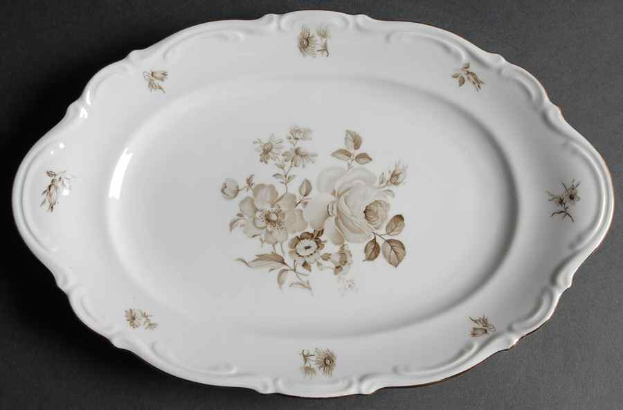 Charming Barbara 12" Oval Serving Platter by Mitterteich-1