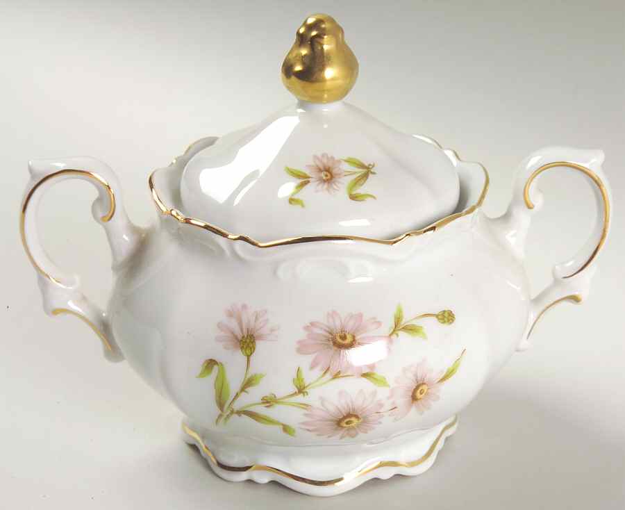 Daisy Bell Sugar Bowl & Lid by Mitterteich-1