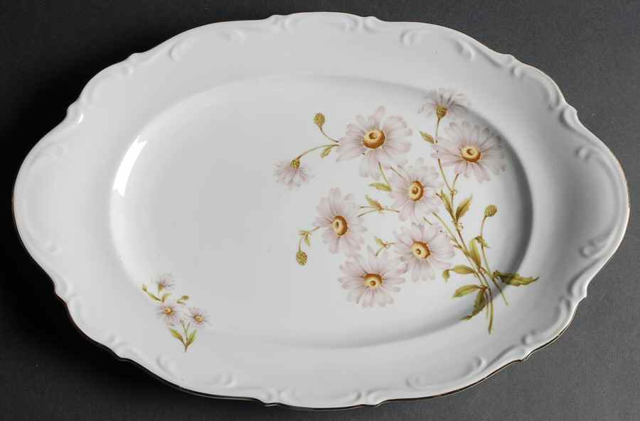 Daisy Bell 16" Oval Serving Platter by Mitterteich-1