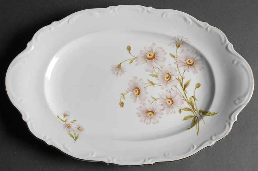 Daisy Bell 15" Oval Serving Platter by Mitterteich-1
