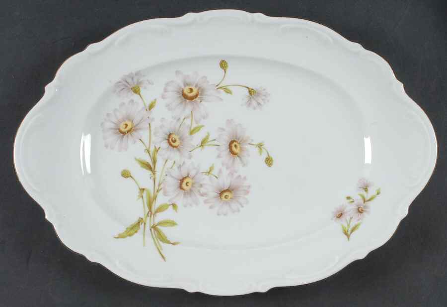 Daisy Bell 14" Oval Serving Platter by Mitterteich-1
