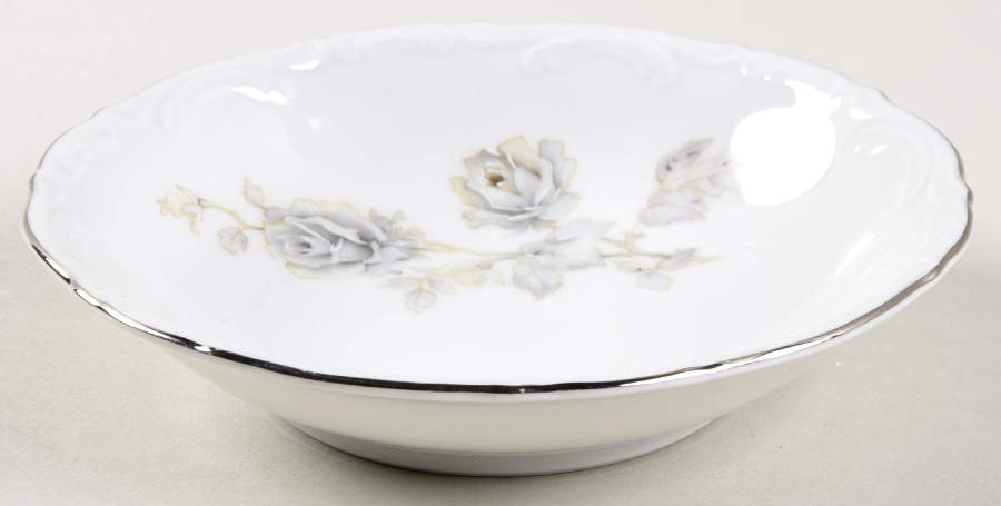 Danielle (Platinum Trim) Fruit/Dessert (Sauce) Bowl by Mitterteich-1