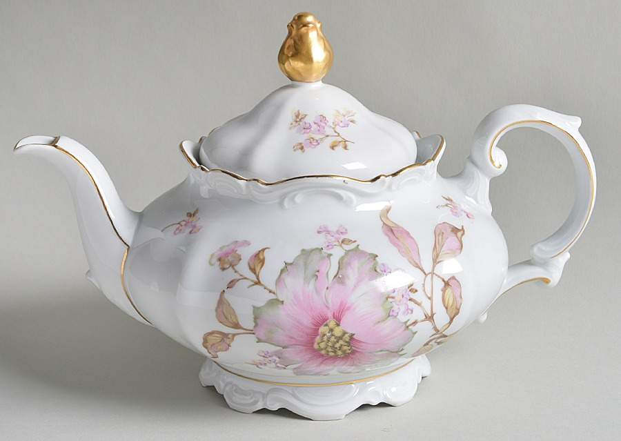 Dogwood Teapot & Lid by Mitterteich-1