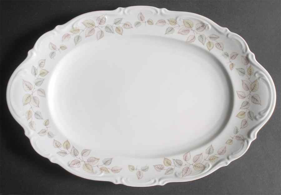 Falling Leaves 14" Oval Serving Platter by Mitterteich-1